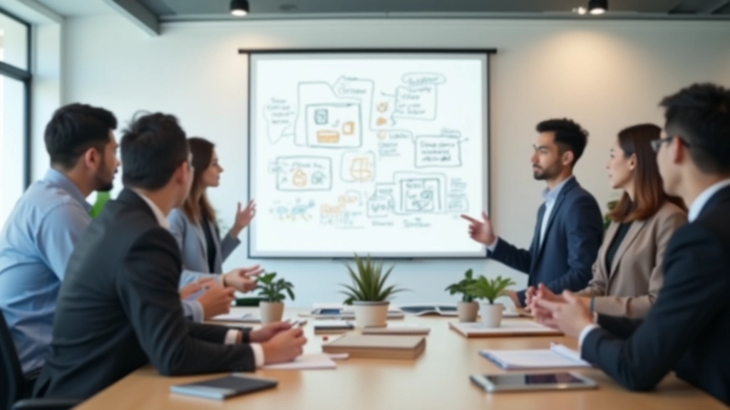 Team discussion and collaborative problem-solving in action